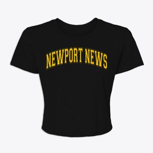 Newport News Virginia Varsity Women's Crop Top