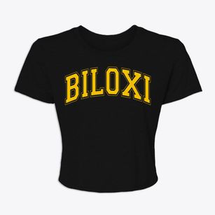 Biloxi Mississippi Varsity Women's Crop Top