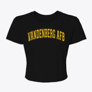 Vandenberg Afb California Varsity Women's Crop Top