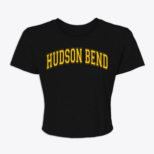 Hudson Bend Texas Varsity Women's Crop Top