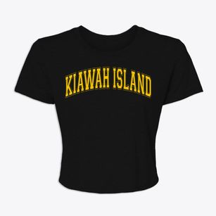 Kiawah Island South Carolina Varsity Women's Crop Top