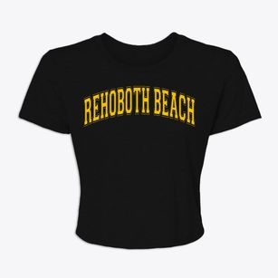 Rehoboth Beach Delaware Varsity Women's Crop Top