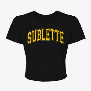 Sublette Kansas Varsity Women's Crop Top