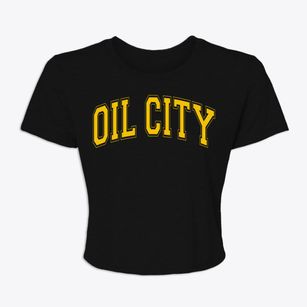 Oil City Louisiana Varsity Women's Crop Top