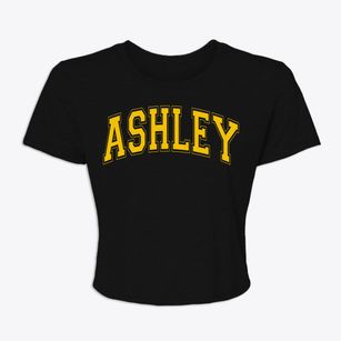 Ashley Indiana Varsity Women's Crop Top