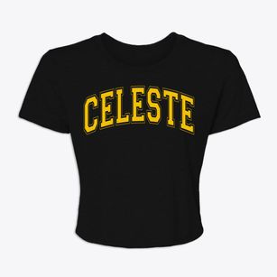 Celeste Texas Varsity Women's Crop Top