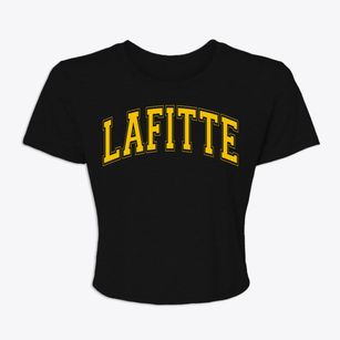 Lafitte Louisiana Varsity Women's Crop Top