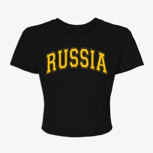 Russia Ohio Varsity Women's Crop Top