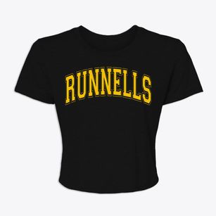 Runnells Iowa Varsity Women's Crop Top