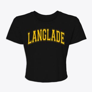 Langlade Wisconsin Varsity Women's Crop Top