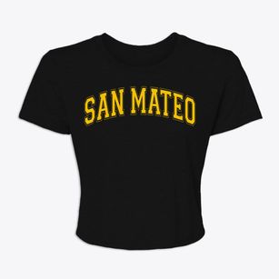 San Mateo California Varsity Women's Crop Top