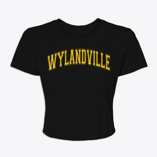 Wylandville Pennsylvania Varsity Women's Crop Top