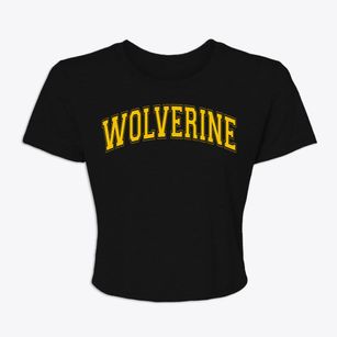 Wolverine Michigan Varsity Women's Crop Top