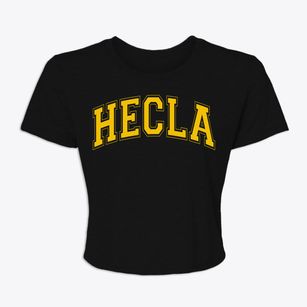 Hecla South Dakota Varsity Women's Crop Top