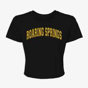 Roaring Springs Texas Varsity Women's Crop Top
