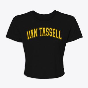 Van Tassell Wyoming Varsity Women's Crop Top