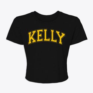 Kelly Wyoming Varsity Women's Crop Top
