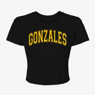 Gonzales Louisiana Varsity Women's Crop Top