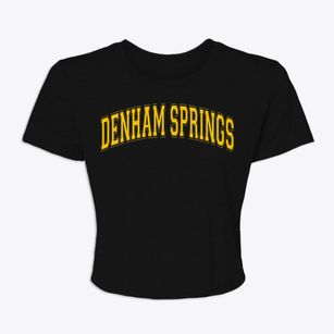 Denham Springs Louisiana Varsity Women's Crop Top