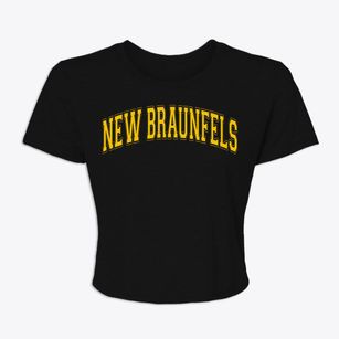 New Braunfels Texas Varsity Women's Crop Top