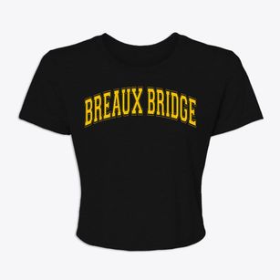 Breaux Bridge Louisiana Varsity Women's Crop Top