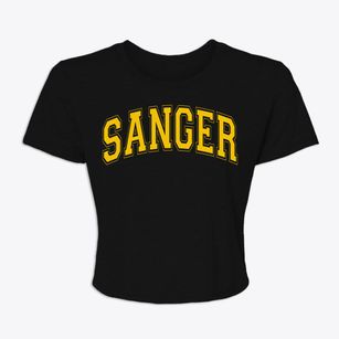 Sanger Texas Varsity Women's Crop Top