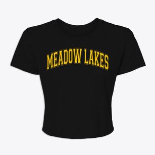 Meadow Lakes Alaska Varsity Women's Crop Top