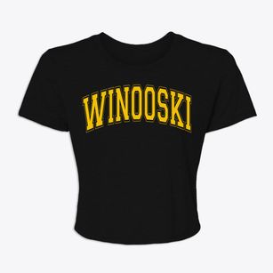 Winooski Vermont Varsity Women's Crop Top
