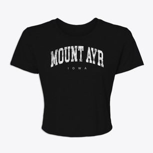 Mount Ayr Iowa Urban Vibe Women's Crop Top