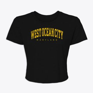 West Ocean City Maryland Urban Vibe Women's Crop Top