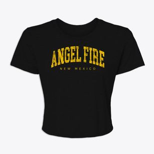 Angel Fire New Mexico Urban Vibe Women's Crop Top