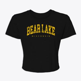 Bear Lake Wisconsin Urban Vibe Women's Crop Top