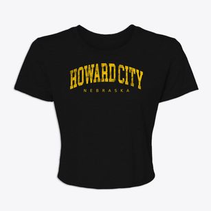 Howard City Nebraska Urban Vibe Women's Crop Top