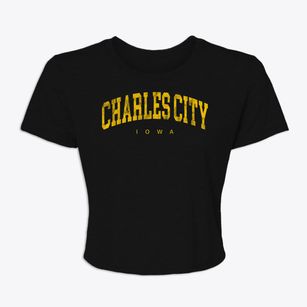 Charles City Iowa Urban Vibe Women's Crop Top