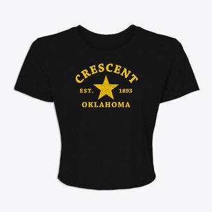 Crescent Oklahoma Star Women's Crop Top
