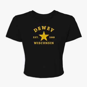 Dewey Wisconsin Star Women's Crop Top