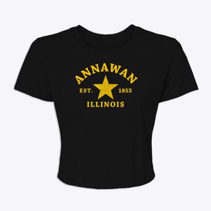 Annawan Illinois Star Women's Crop Top