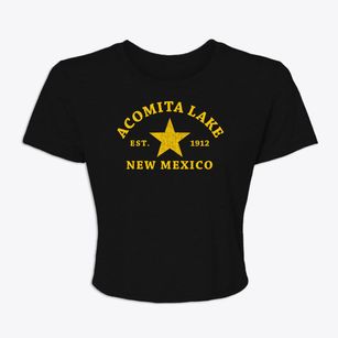 Acomita Lake New Mexico Star Women's Crop Top