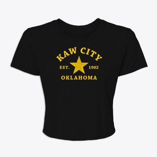 Kaw City Oklahoma Star Women's Crop Top