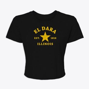 El Dara Illinois Star Women's Crop Top