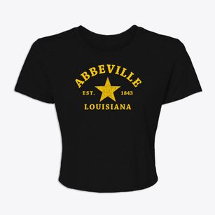 Abbeville Louisiana Star Women's Crop Top