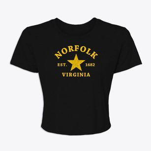 Norfolk Virginia Star Women's Crop Top
