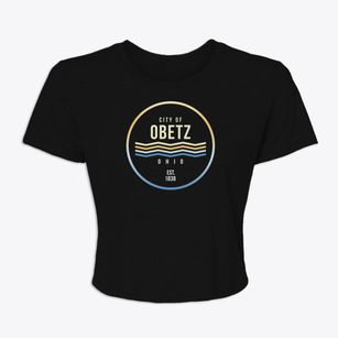 Obetz Ohio Color Fade Women's Crop Top