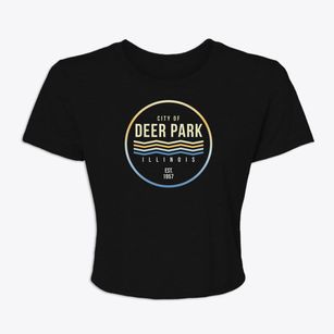 Deer Park Illinois Color Fade Women's Crop Top