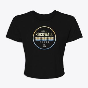 Rockwall Texas Color Fade Women's Crop Top