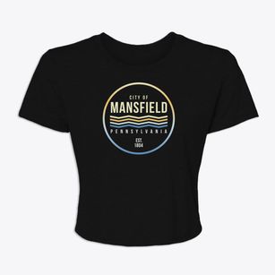 Mansfield Pennsylvania Color Fade Women's Crop Top