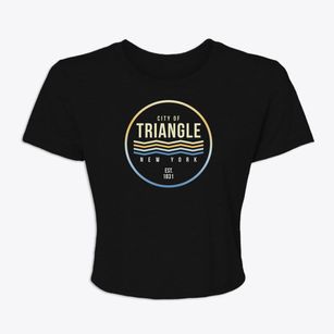 Triangle New York Color Fade Women's Crop Top