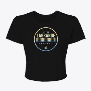 Lagrange Indiana Color Fade Women's Crop Top