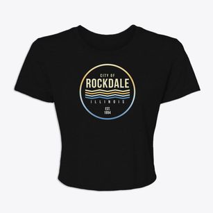 Rockdale Illinois Color Fade Women's Crop Top