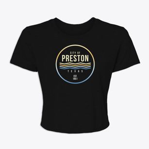 Preston Texas Color Fade Women's Crop Top